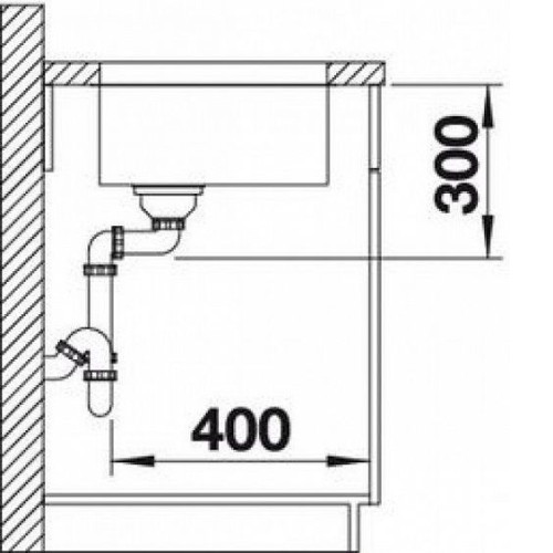 Кухонная мойка BLANCO supra 340-u (518199)