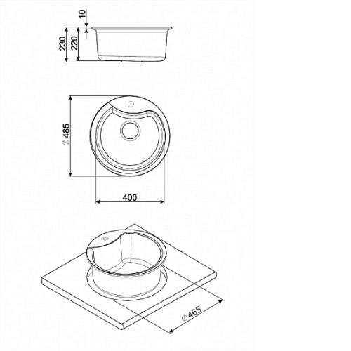 Кухонная мойка SMEG LSE48A2