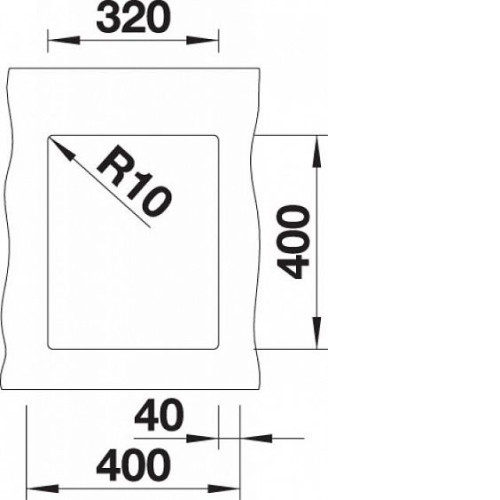 Кухонная мойка BLANCO SUBLINE 320-U 523407 темная скала