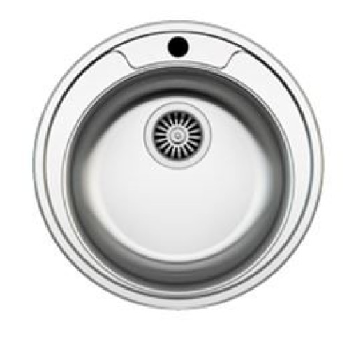 Кухонная мойка Zigmund & Shtain Kreis 480.7 polished с сифоном