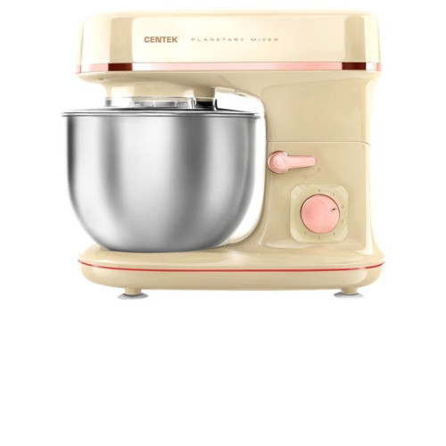 Миксер CENTEK CT-1139 бежевый/хром