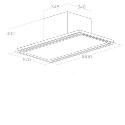 Вытяжка ELICA HILIGHT GLASS H30 WH/A/100