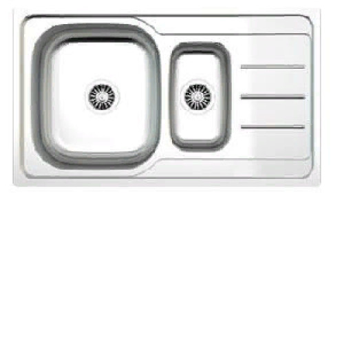 Кухонная мойка Zigmund & Shtain Rechteck 860D.8 polished с сифоном