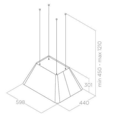 Вытяжка ELICA IKONA LIGHT WH/F/60