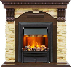 Камин DIMPLEX dublin арочный сланец крем под brookline black (темный дуб) Камин DIMPLEX dublin арочный сланец крем под brookline black (темный дуб)