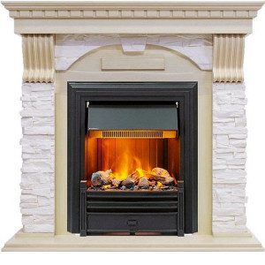 Камин DIMPLEX dublin арочный сланец крем под brookline black (слоновая кость) Камин DIMPLEX dublin арочный сланец крем под brookline black (слоновая кость)
