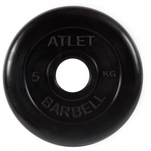 Диск обрезиненный MB Barbell Atlet MB-AtletB51-5