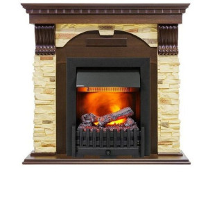 Камин DIMPLEX dublin арочный сланец крем под danville delux black (темный дуб)