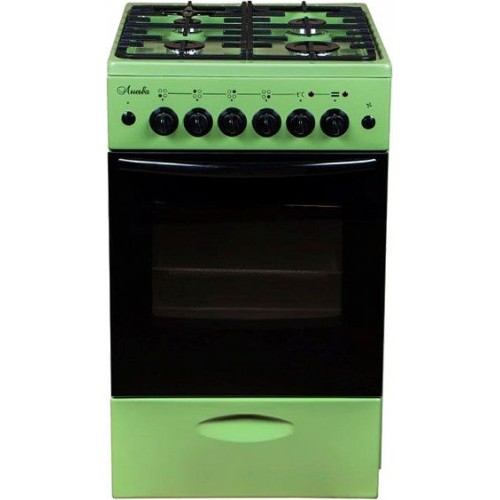Газовая плита Лысьва 400 МС-2у зеленый с крышкой