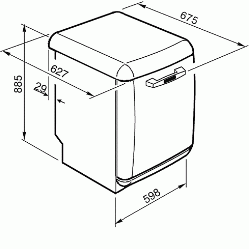 Посудомоечная машина Smeg LVFABOR