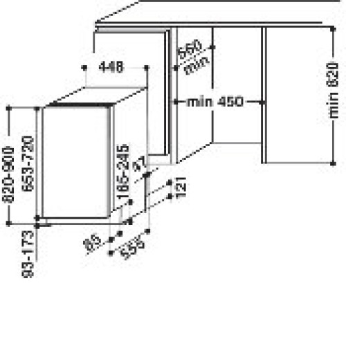 Посудомоечная машина WHIRLPOOL ADG 221