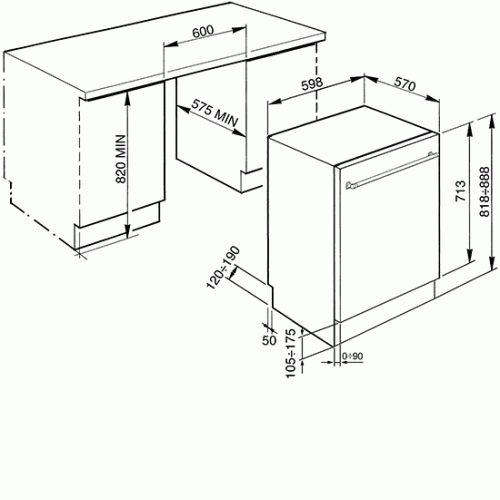Посудомоечная машина SMEG STX13OL