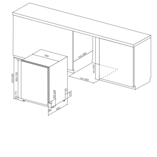 Посудомоечная машина KITCHENAID KDSCM 82142