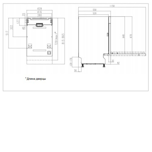 Встраиваемая посудомоечная машина GORENJE MGV5511