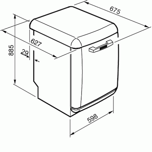 Посудомоечная машина Smeg LVFABPB