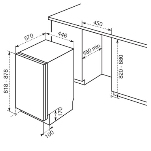 Посудомоечная машина ZANUSSI zdts 105