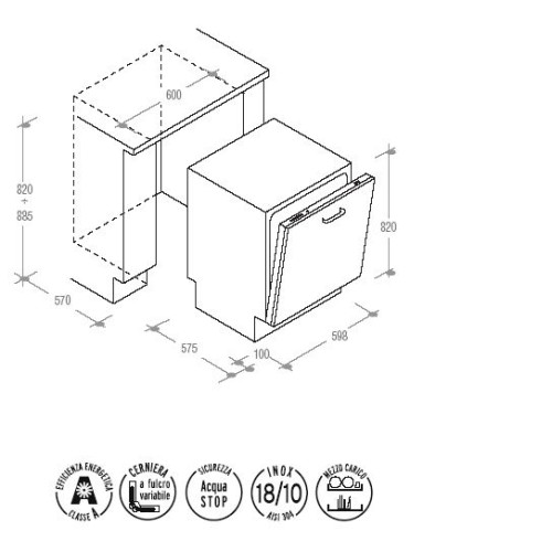 Посудомоечная машина CANDY cdi 3515