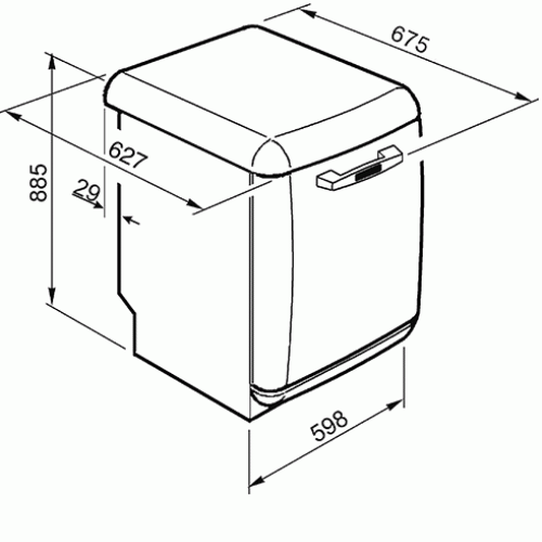 Посудомоечная машина Smeg LVFABLI