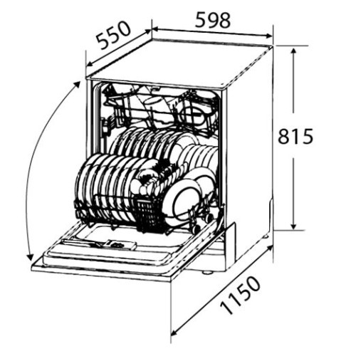 Посудомоечная машина ZIGMUND SHTAIN DW 129.6009 X
