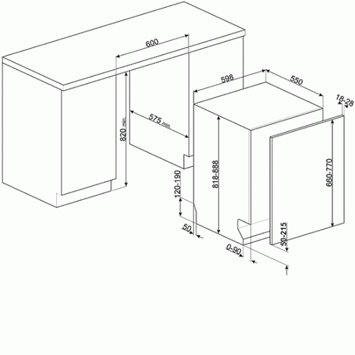 Посудомоечная машина SMEG STE8239L