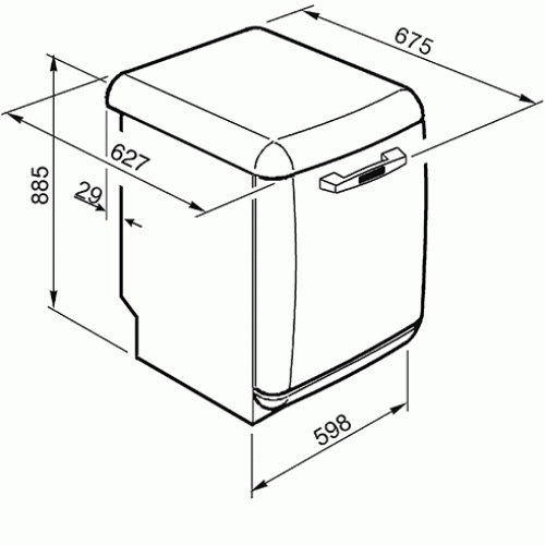 Посудомоечная машина Smeg LVFABRD