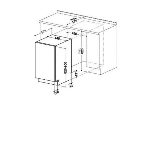 Посудомоечная машина WHIRLPOOL adg 910 fd