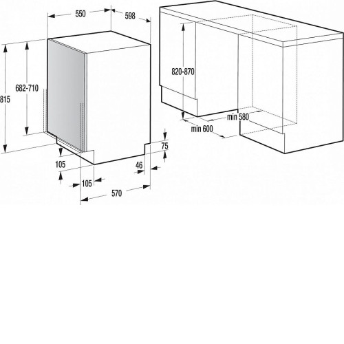 Посудомоечная машина GORENJE gv6sy2w