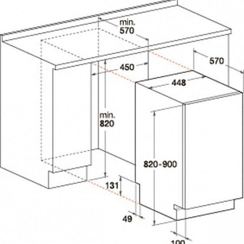 Посудомоечная машина HOTPOINT-ARISTON MSTB 6B00