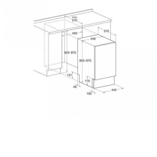 Посудомоечная машина HOTPOINT-ARISTON LSTF 7B019 EU