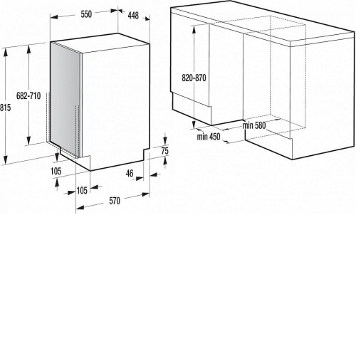 Встраиваемая посудомоечная машина GORENJE gv50211