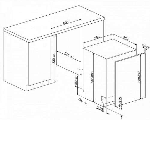 Посудомоечная машина SMEG STL67339L