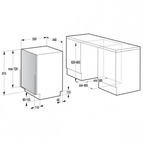 Посудомоечная машина GORENJE MGV5510
