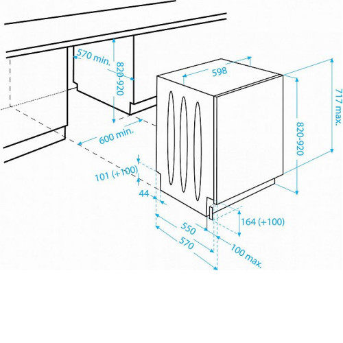 Встраиваемая посудомоечная машина BEKO din 5840