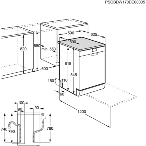 Посудомоечная машина Zanussi ZDF 26004 WA
