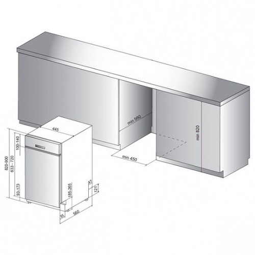 Посудомоечная машина INDESIT disr 16 b eu