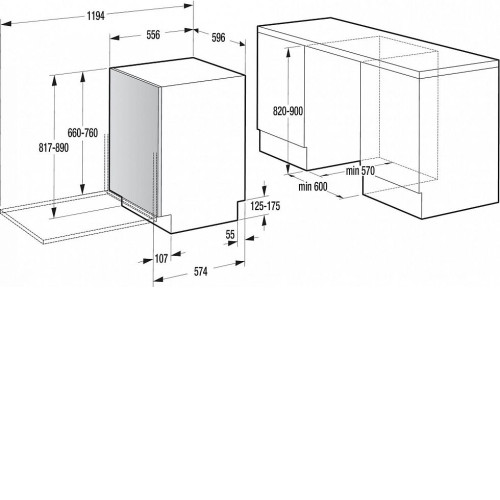 Встраиваемая посудомоечная машина Gorenje GDV660
