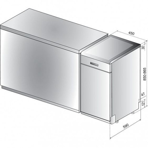 Посудомоечная машина Indesit DSCFE 1B10 S RU