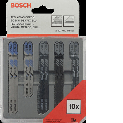 Набор 10 пилок BOSCH 2.607.010.148