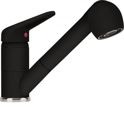 Смеситель FRANKE 115.0470.675 FRANKE NOVARA PLUS,оникс,с выдвижным шлангом