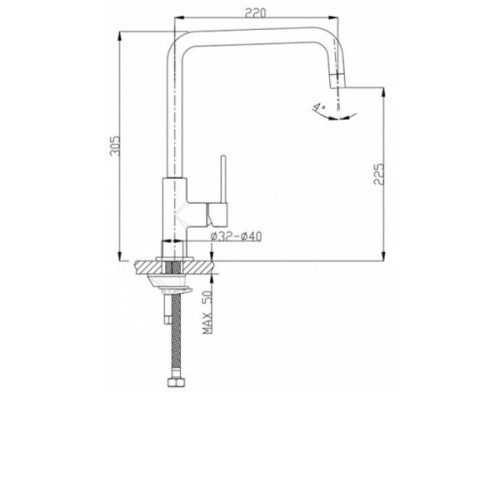 Смеситель Timo Saona 2306F сhampagne