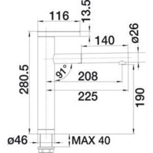 Смеситель BLANCO linee-s (517591)