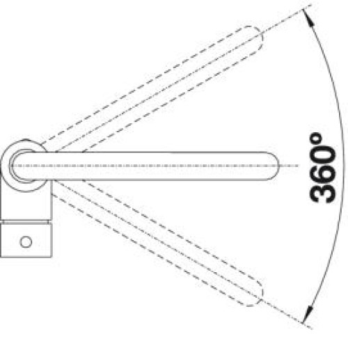 Смеситель Blanco MILI SILGRANIT алюметаллик (арт.525107)