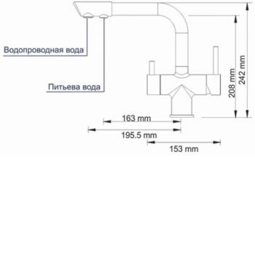 Смеситель WasserKraft A8017 хром