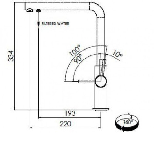 Смеситель FRANKE 115.0370.710 FRANKE Neptune Clear Water с фильтрацией, ванил