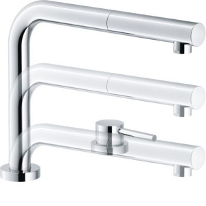 Смеситель FRANKE Active Window хром выдвижной шланг