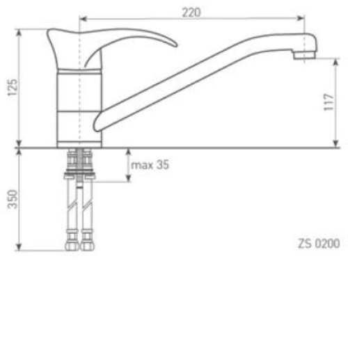 Смеситель ZIGMUND SHTAIN ZS 0200 топленое молоко