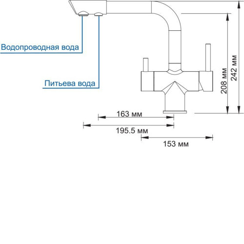 Смеситель WasserKraft A8037 светлая бронза