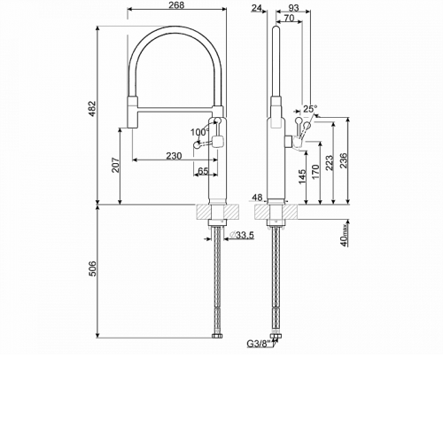 Смеситель SMEG MDF50PB