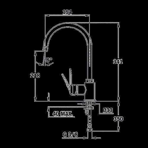 Смеситель Teka IN 995 карбон (art.53995121CN)