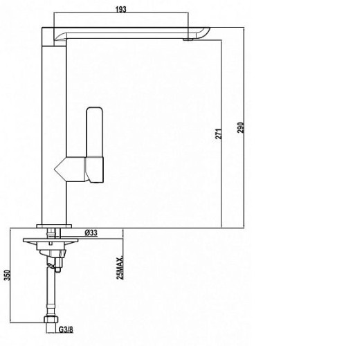 Смеситель TEKA FO 915 хром(art.629150210)